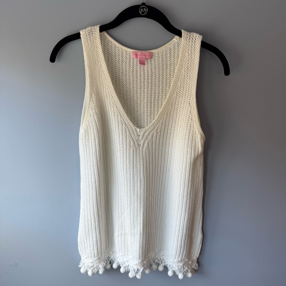 Lilly Pulitzer Java Sweater Tank Top - Small - image 1
